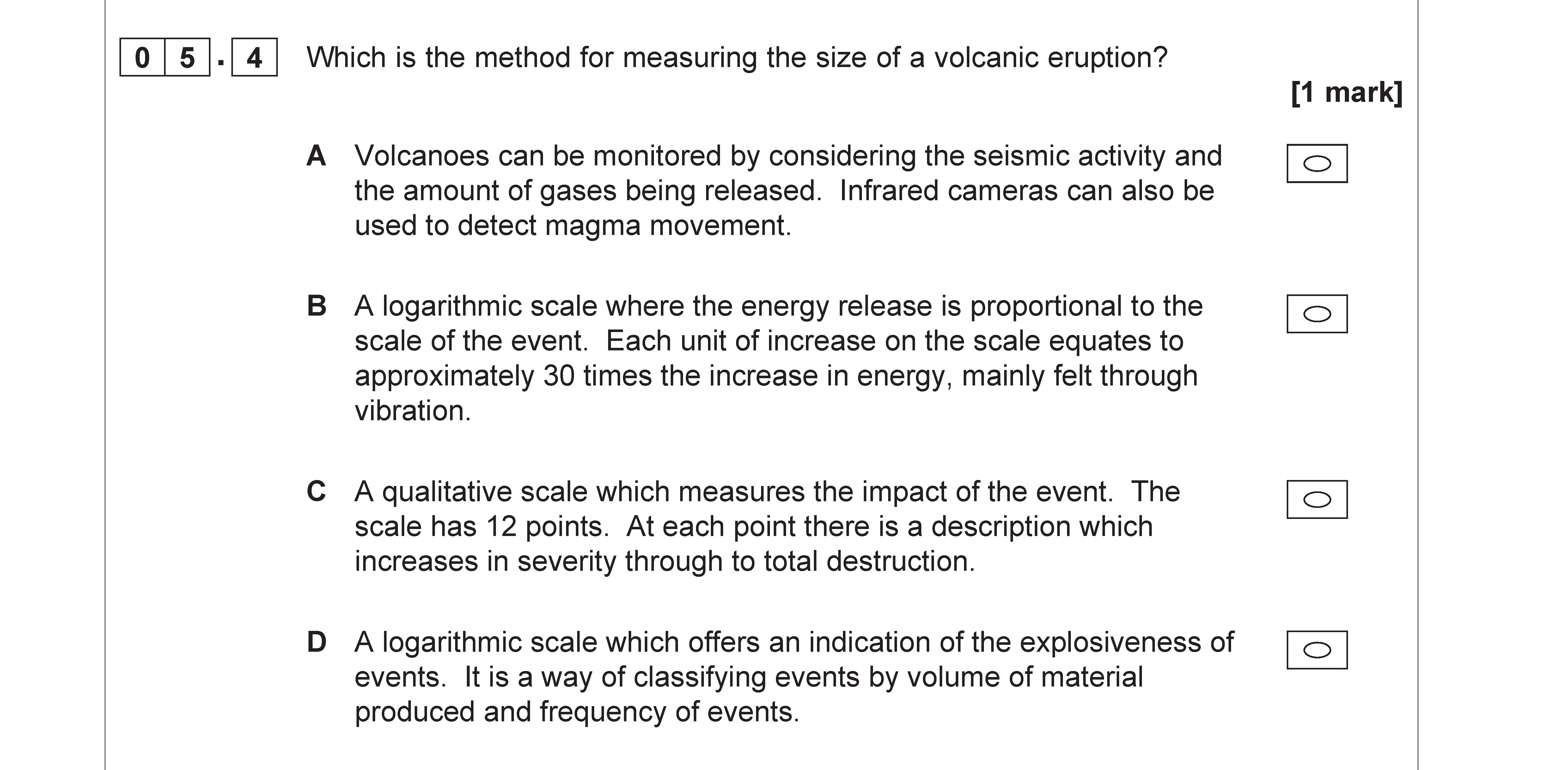 Which-is-the-method-for-measuring-the-size-of-a-volcanic-eruption?--A-AQA-A-Level Geography-Question 5-2019-Paper 1.png